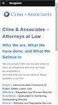 Mobile Screenshot of clinelawfirm.com
