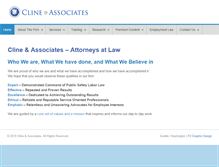 Tablet Screenshot of clinelawfirm.com